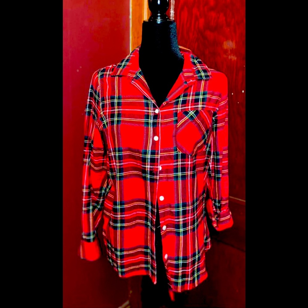 Old Navy Button Up Plaid Shirt